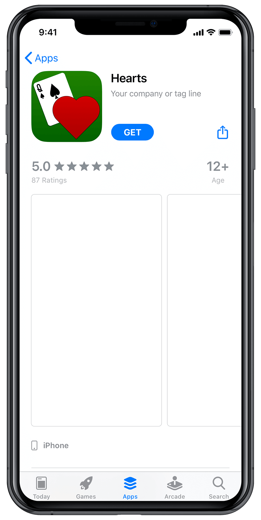 Daily UI Challenge 5 - Mockup - App Store