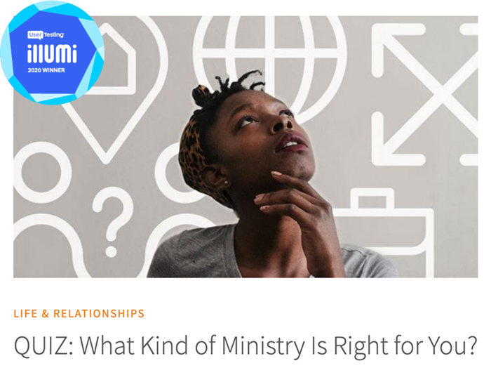 The 'What Kind of Ministry Is Right for You Quiz?' from Cru