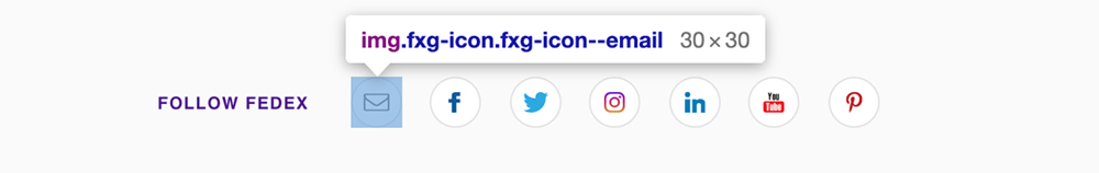 Social media icons are too small