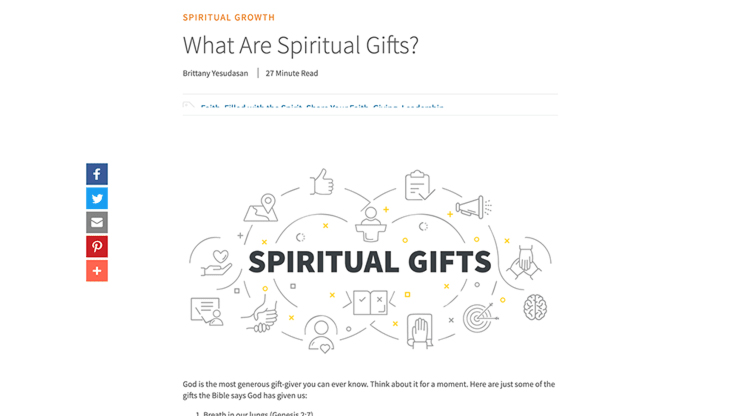 Cru.org page - What Are Spiritual Gifts?