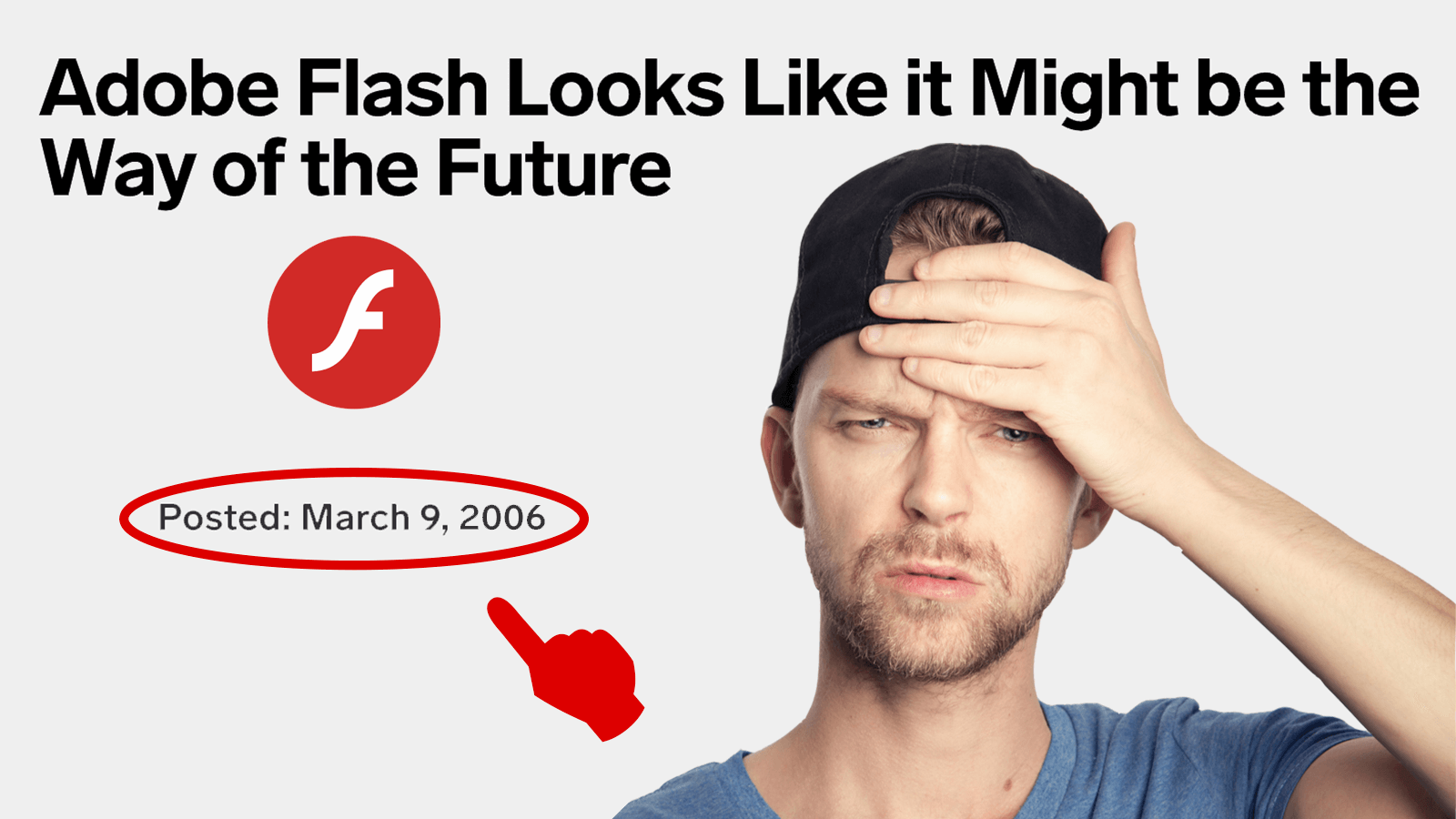 Adobe Flash is outdated content