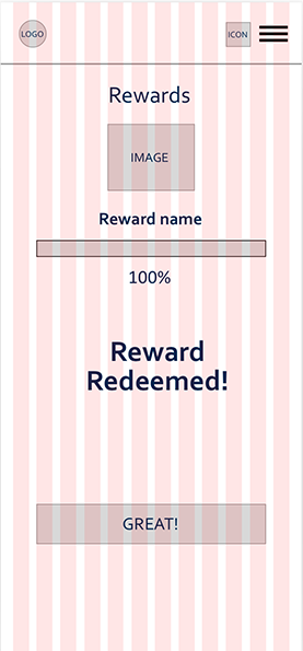 Reward Redeemed wireframe