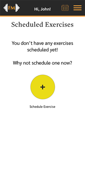 Scheduled Exercises