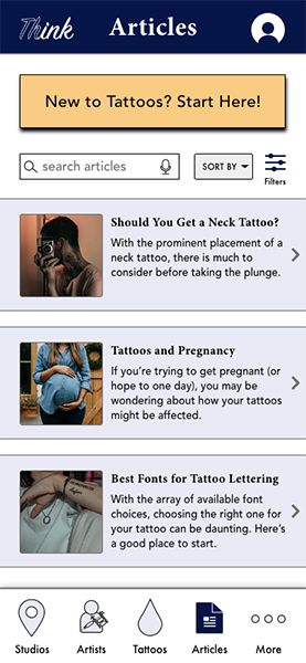 Tattoo articles